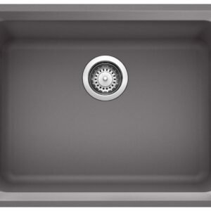 Vision U 1 Bowl Undermount Silgranit Sink - Cinder 401400 Blanco