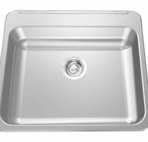 23-1/8" 1-Hole 1 Bowl Drop-In Kitchen Sink - Stainless Steel ALBS6106P-1-1 Franke
