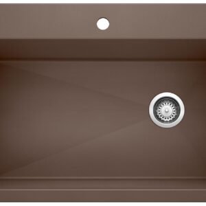 Diamond Super 1 Bowl Silgranit Drop-In Kitchen Sink - Cafe 400369 Blanco