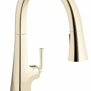 Graze Touchless Kitchen Faucet with Pulldown Spray - Vibrant French Gold 22068-AF Kohler