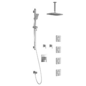 Grafik T375 Premia Thermostatic Shower System with Vertical Ceiling Arm (less valves) - Chrome BF1365-110-201 Kalia