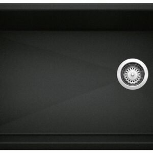 Diamond U Super 1 Bowl Silgranit Undermount Kitchen Sink - Coal Black 402625 Blanco