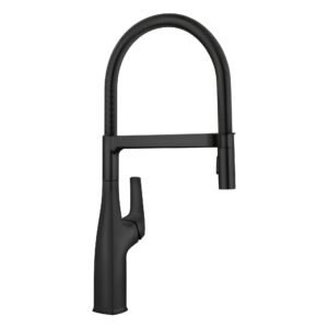 Rivana Semi-Pro Kitchen Faucet with Pulldown Spray - Matte Black 443019 Blanco
