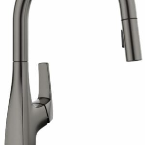 Rivana Kitchen Faucet with Pullldown Spray - Satin Dark Steel 443267 Blanco
