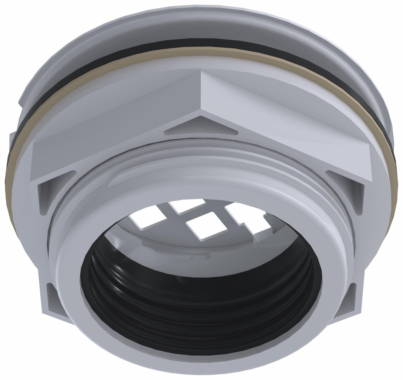 2-Piece PVC Shower Drain x Comp - White SD12-W +osb - Image 3