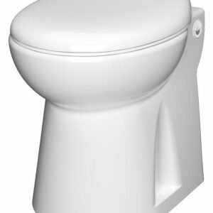 Sanicompact 4C 1/2HP Dual Flush Macerating Toilet - Glossy White 024 Saniflo