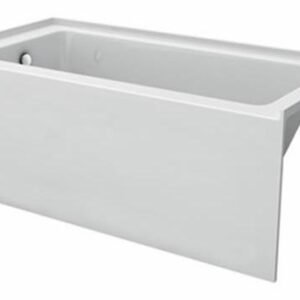 Amala 60 x 32 Alcove Bathtub with LH Drain - White 41173 Acritec
