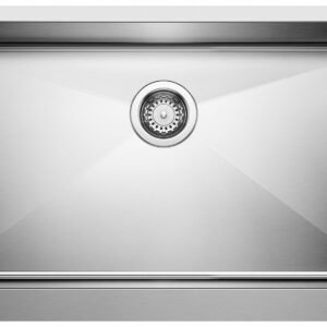 Quatrus R15 U Super 1 Bowl Apron Front Kitchen Sink - Stainless 401868 Blanco