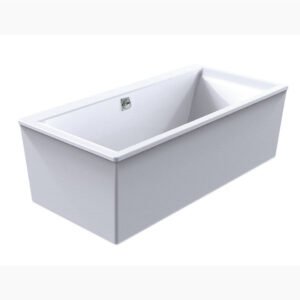 Seamount 60" Freestanding Tub with Straight Apron
 - White 53980S-0 Hytec