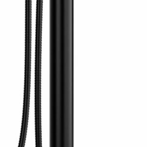 Parabola Single Hole Floor Mount Tub Filler Trim - Black TPB39BK RIOBEL