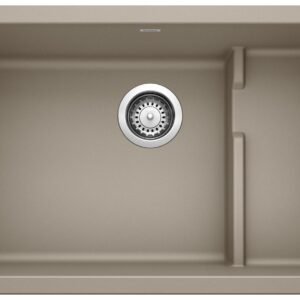 Precis Cascade 2 Bowl Silgranit Undermount Kitchen Sink - Truffle 401481 Blanco